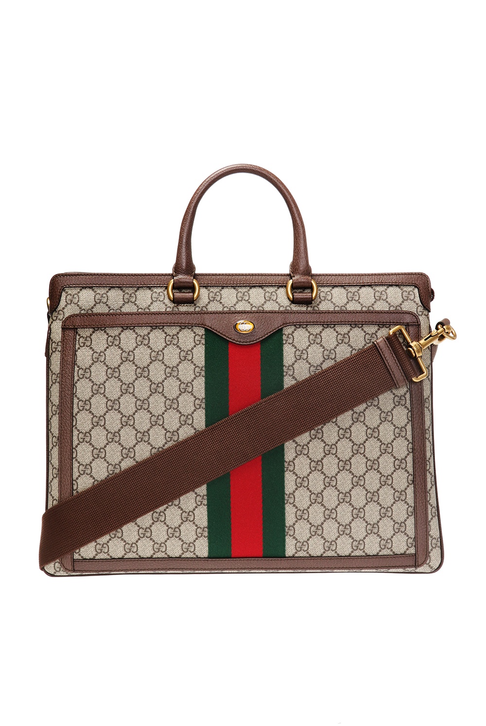 Brown 'GG Supreme' canvas laptop case Gucci - Vitkac Italy