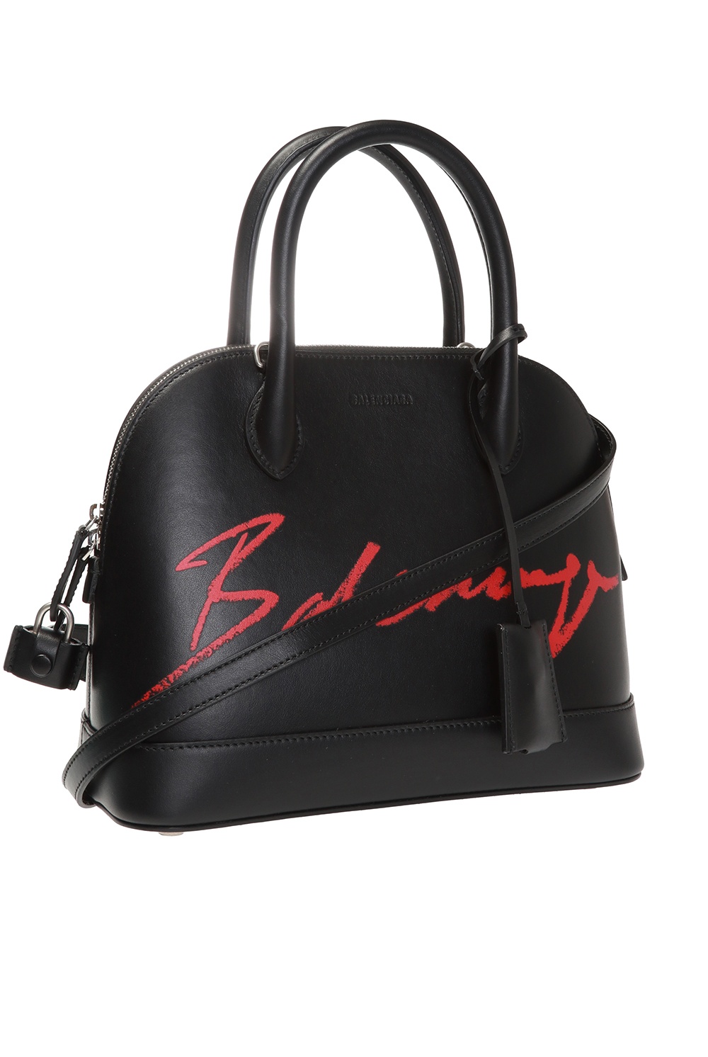 Balenciaga Small Ville Pebbled Leather Satchel Bag