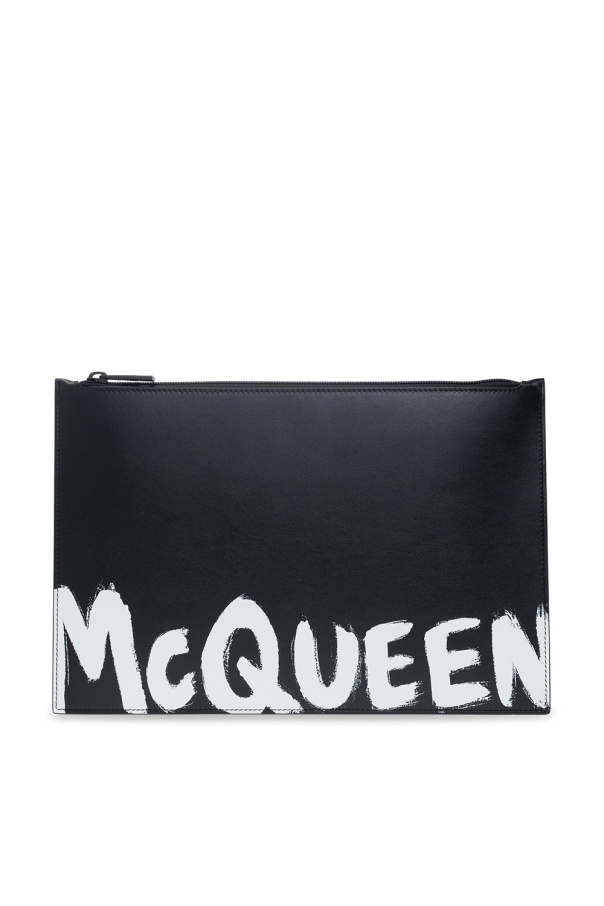 Alexander McQueen logo手提包