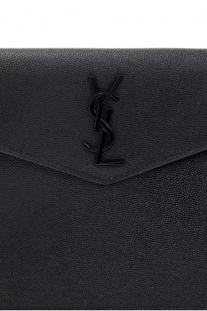 Saint Laurent ‘Uptown’ clutch with logo