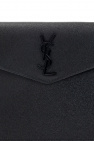 Saint Laurent BLACK ‘Uptown’ clutch with logo