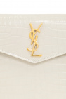 Saint Laurent GREY Clutch with logo