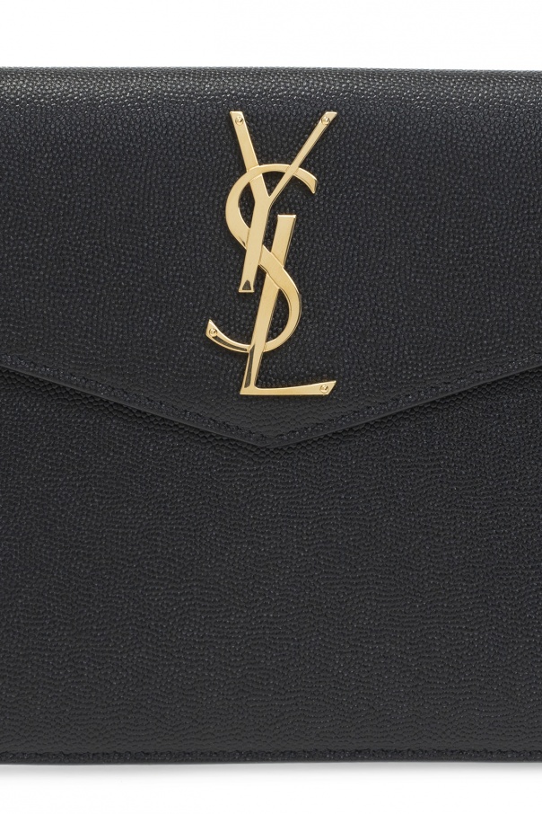 Beige 'Uptown' clutch with logo Saint Laurent - Vitkac TW