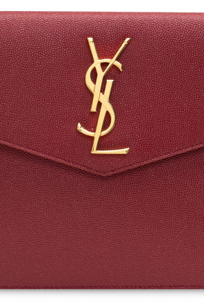 Saint Laurent ‘Uptown’ clutch with logo