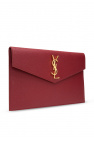 Saint Laurent ‘Uptown’ clutch with logo