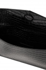 Saint Laurent BLACK ‘Uptown Small’ leather clutch