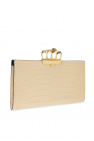 Alexander McQueen 'Four-Ring' clutch with decorative handle