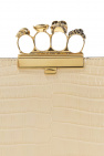 Alexander McQueen 'Four-Ring' clutch with decorative handle