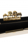 Alexander McQueen 'Four-Ring' clutch with decorative handle