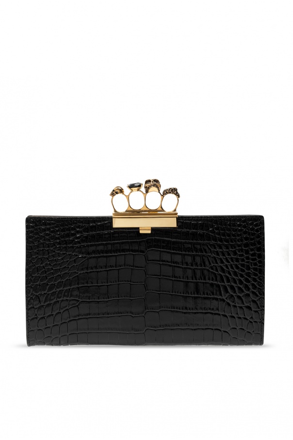 'Four-Ring' clutch with ring handle od Alexander McQueen