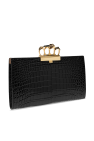 Alexander McQueen 'Four-Ring' clutch with ring handle