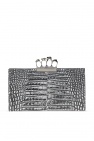 Alexander McQueen 'Four-Ring' clutch with decorative handle