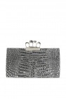 Alexander McQueen 'Four-Ring' clutch with decorative handle