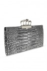 Alexander McQueen 'Four-Ring' clutch with decorative handle