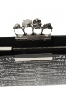 Alexander McQueen 'Four-Ring' clutch with decorative handle