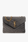 Saint Laurent Kate Monogram Medium Velvet Tassel Satchel Bag
