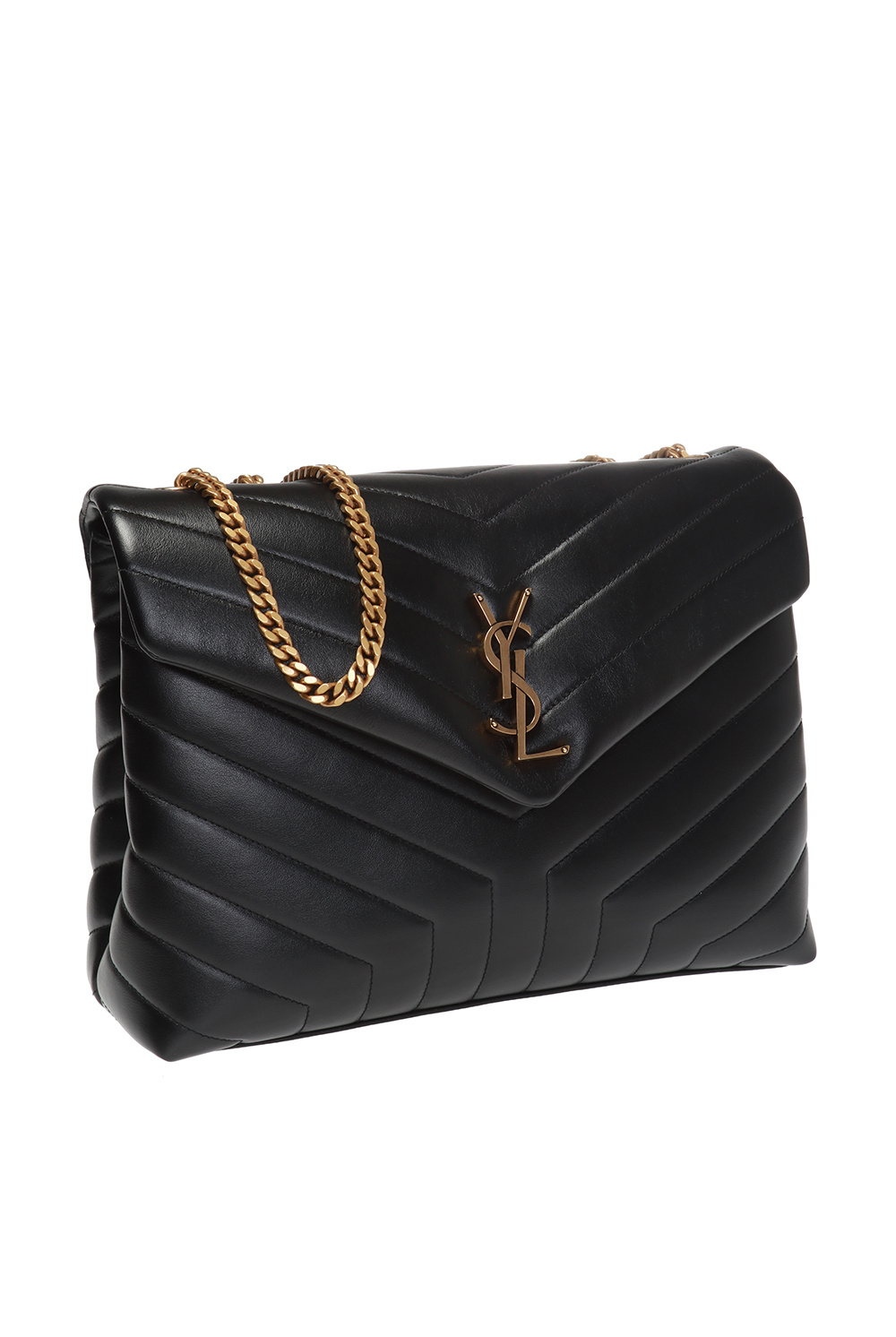Saint Laurent ‘Loulou’ quilted geometric-frame bag