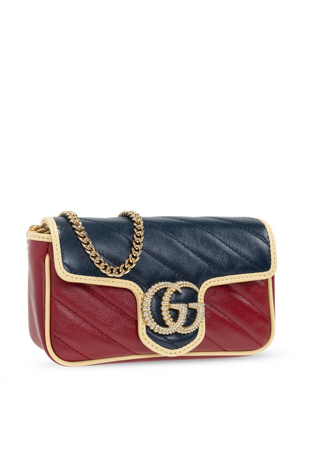 GUCCI GG Marmont super mini quilted leather shoulder bag  Gucci super mini,  Marmont super mini, Gg marmont super mini