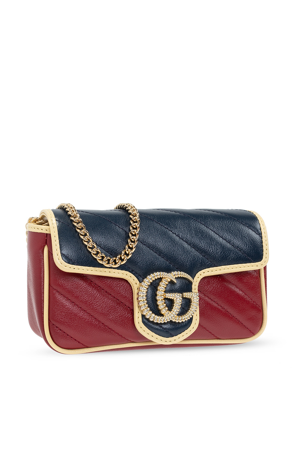 Gucci Dionysus Super Mini GG Velvet Shoulder Bag Red