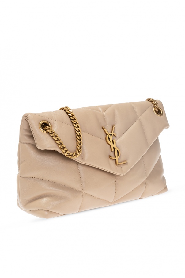 Saint Laurent Cœur Small Leather And Raffia Shoulder Bag - Neutrals -  ShopStyle