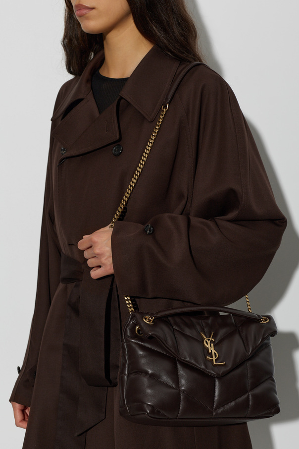 Saint Laurent Leder-Schultertasche „Puffer S“