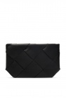 Bottega Veneta BLACK 'Intrecciato' weave clutch