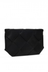 Bottega Veneta BLACK 'Intrecciato' weave clutch