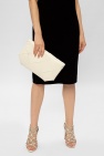 Bottega Veneta WHITE 'Intrecciato' weave clutch