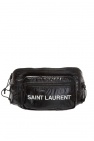Saint Laurent Saint Laurent ruched ankle-strap leather sandals