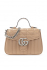 GUCCI Old GUCCI Sherry GG Plus Leather Tote Bag Beige 89.19.012
