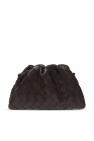 Bottega Veneta 'Bottega Veneta wallet in brown intrecciato leather and brown velvet