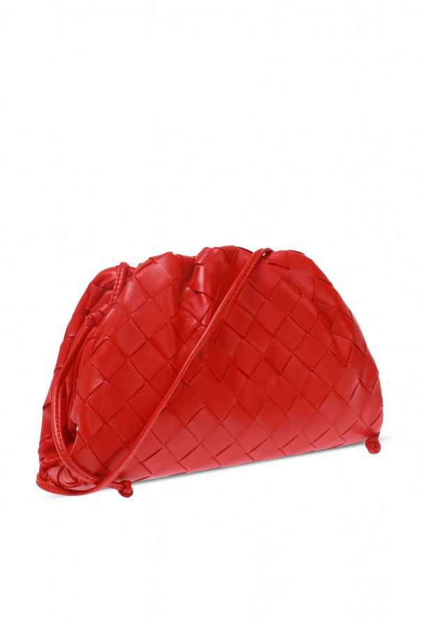 Bottega Veneta - Mini Pouch - Red Intrecciato Leather - SHW