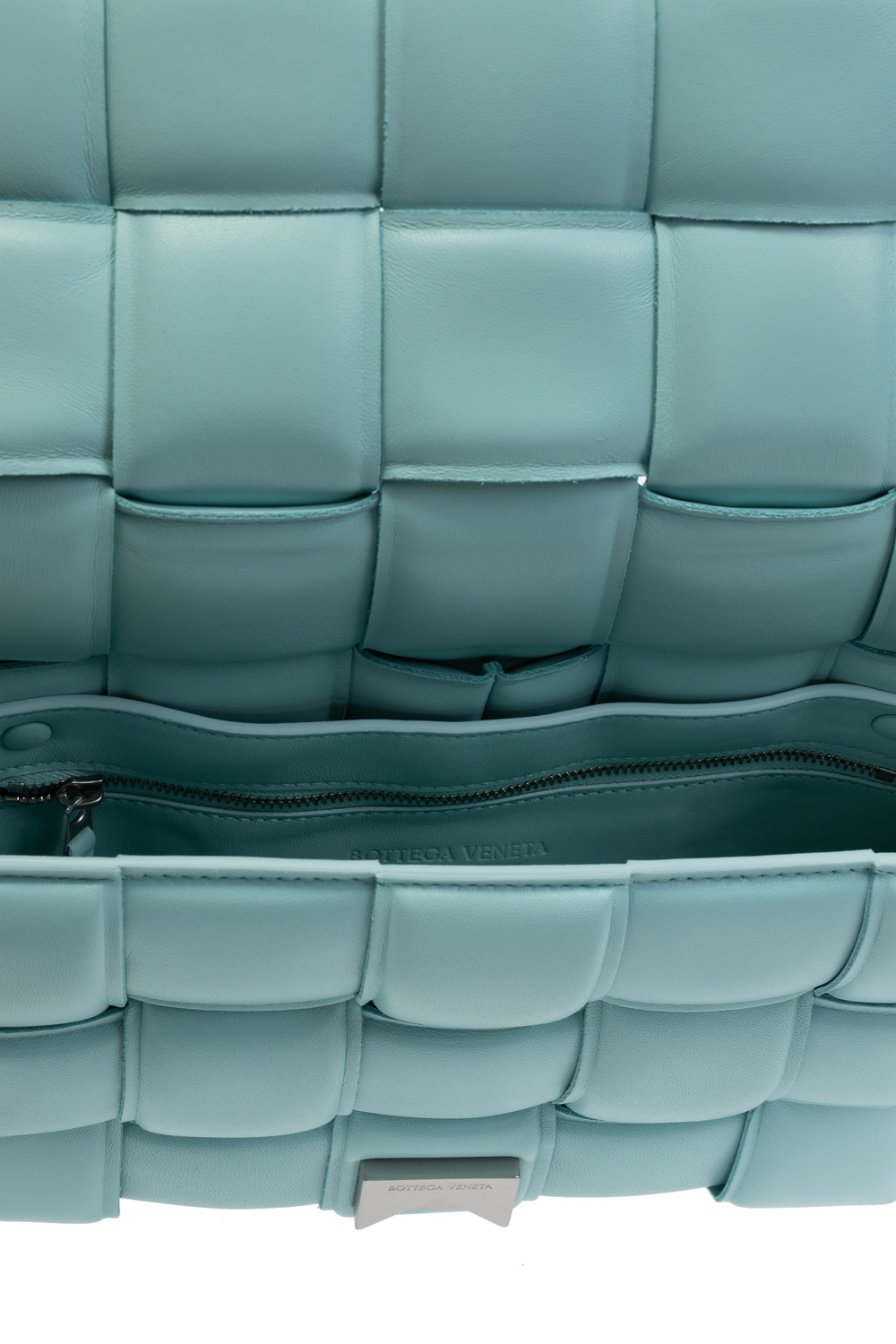 Bottega Veneta Turquoise Padded Leather Cassette Shoulder Bag