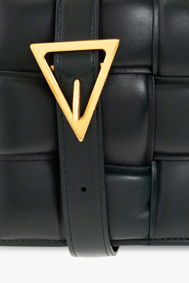 BOTTEGA VENETA: Padded Cassette bag in woven nappa - Green  Bottega Veneta  shoulder bag 591970 VCQR1 online at