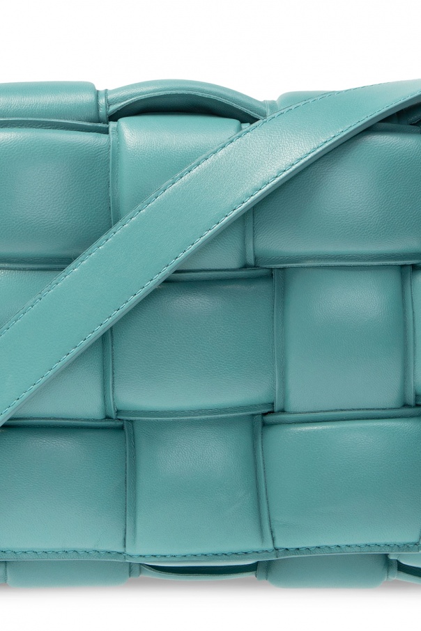 Bottega Veneta Turquoise Padded Leather Cassette Shoulder Bag