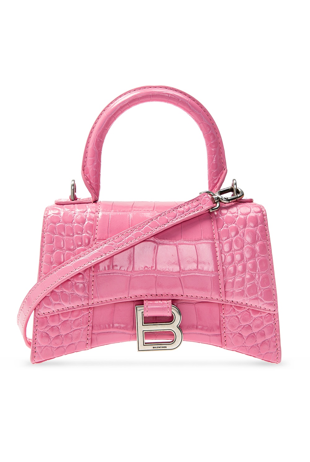 Womens Hourglass Small Handbag In Box in Fluo Pink  Balenciaga NL