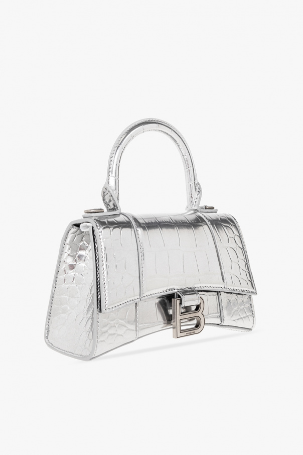 Balenciaga Silver Xs Hourglass Bag