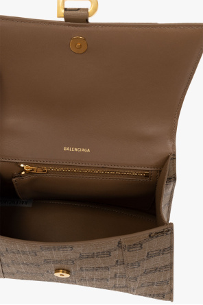 Balenciaga ‘Hourglass S’ shoulder tan bag