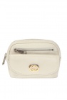 Gucci cream Leather Belt bag with logo