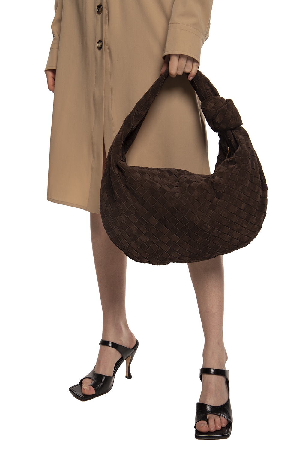 Brown 'Small Jodie' hobo bag Bottega Veneta - Vitkac HK