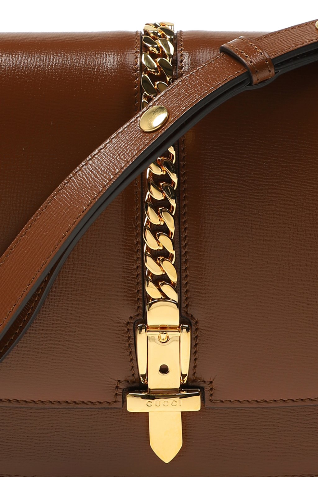 Gucci shoulder bag black leather vintage From Japan 175
