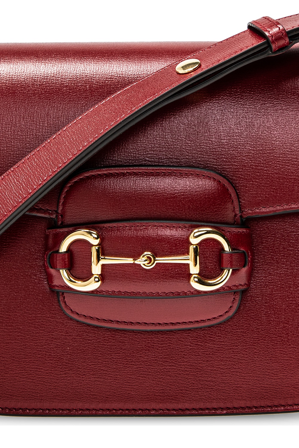 Gucci Gucci 1955 Horsebit Leather Shoulder Bag burgundy