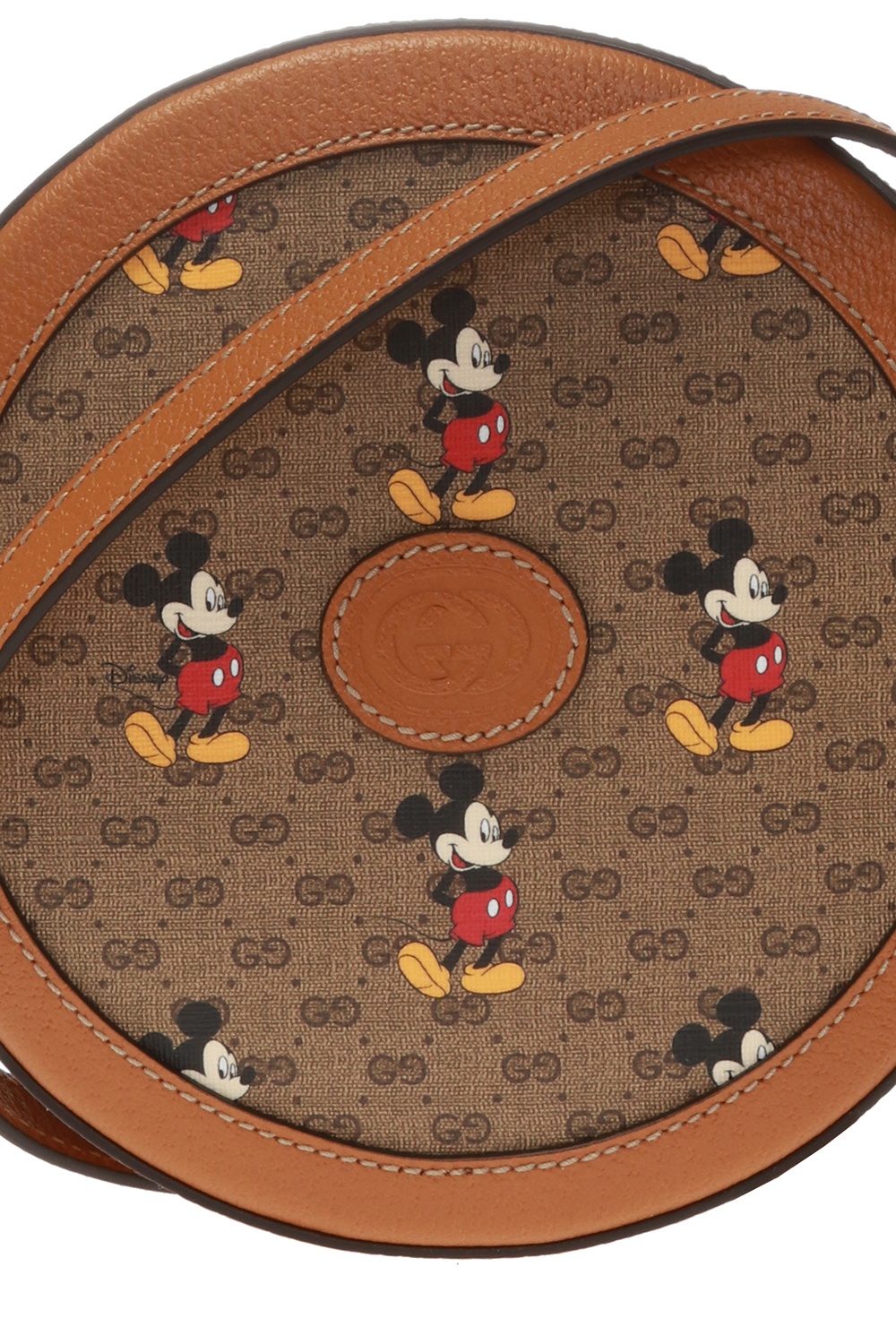 Gucci x Disney Mickey Mouse Crossbody Bag Brown