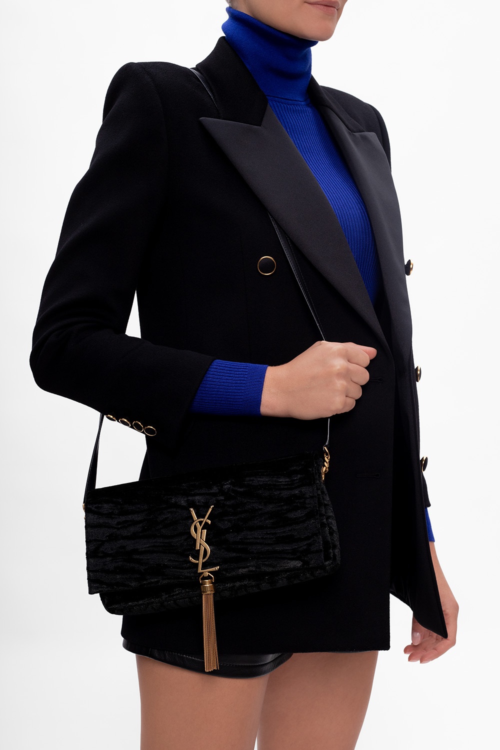 Yves Saint Laurent Kate 99 Chevron Leather Shoulder Bag