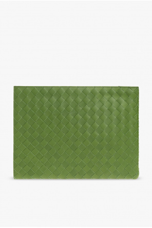 Bottega square-toe Veneta ‘Half Zip Pouch’ handbag