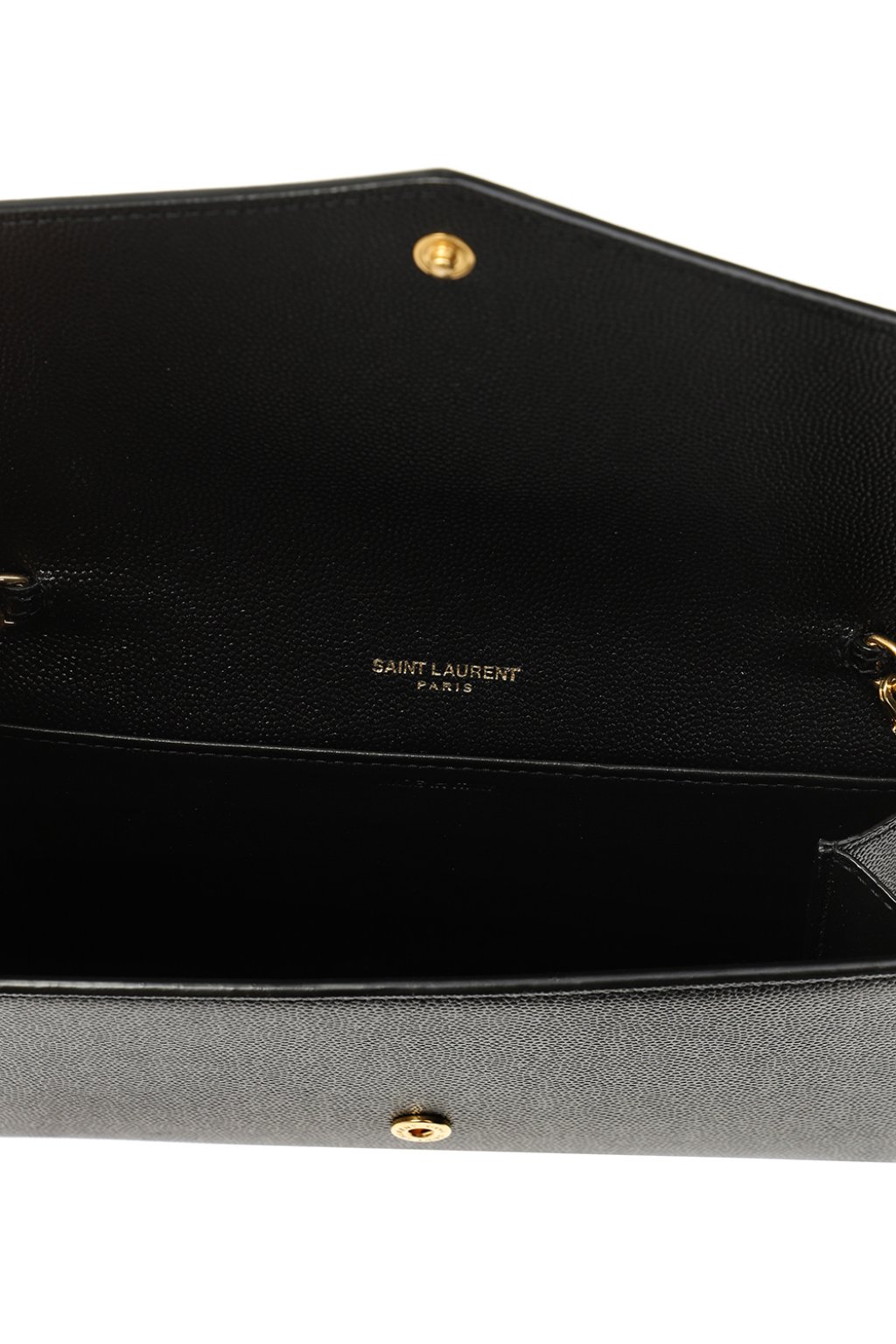 Saint Laurent 'Saint Laurent logo-plaque panelled pouch