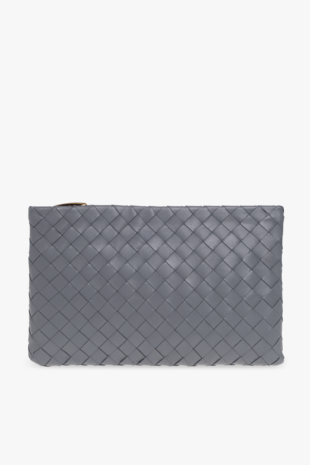 Bottega Veneta Navy Blue Intrecciato Woven Nappa Leather Shoulder