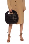 Bottega Veneta BLACK ‘Intrecciato’ weave handbag