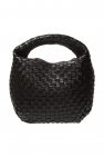 Bottega Veneta BLACK ‘Intrecciato’ weave handbag