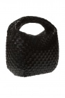Bottega Veneta BLACK ‘Intrecciato’ weave handbag